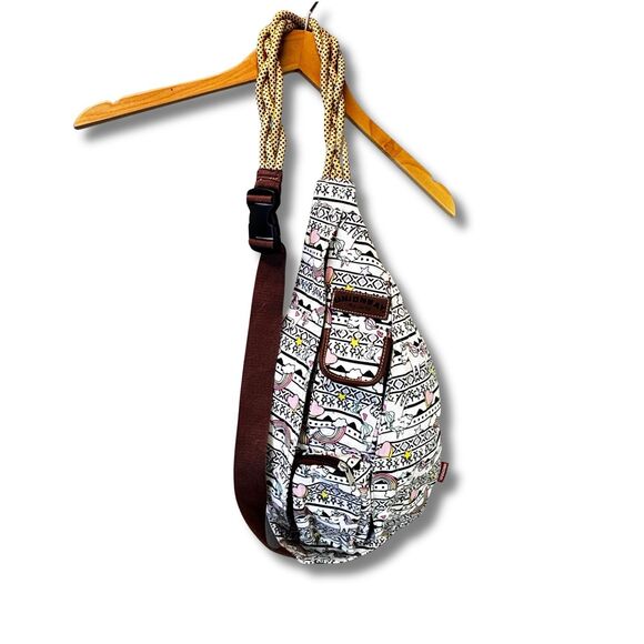 Unionbay Sling Crossbody Backpack Bag Girls Unicorn Rainbow Hearts Stars Canvas - Picture 1 of 16